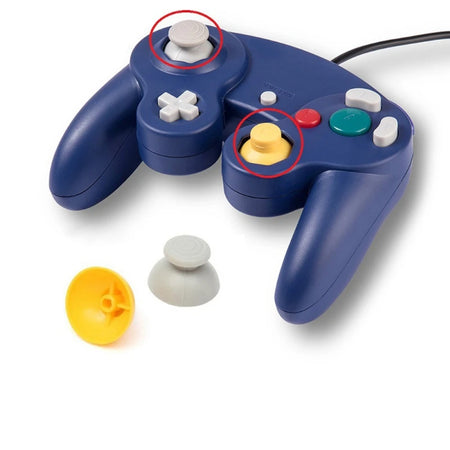 2025 2Pcs Replacement Analog Joystick Thumb Stick Silicone for GameCube Controller