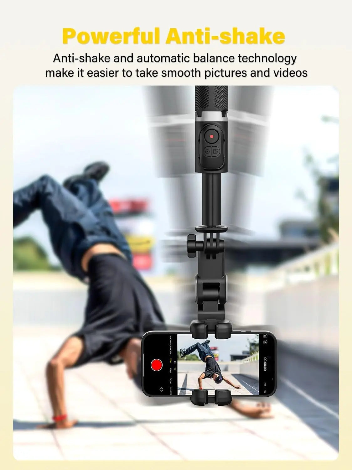 AOCHUAN 1-Axis Handheld Gimbal Stabilizer &ndash; AI Face Tracking and Gesture Operation