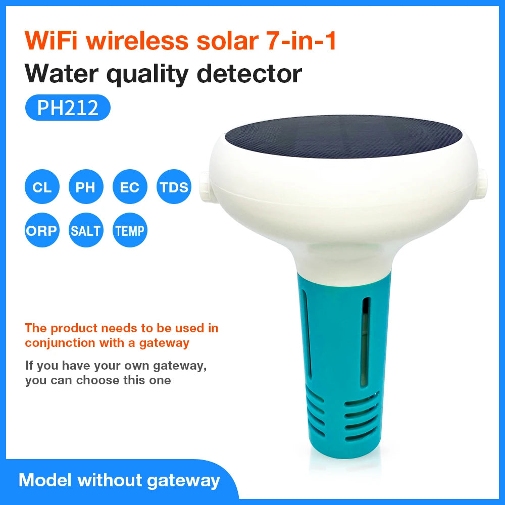 WiFi Tuya ZigBee Solar Water Tester 7 In 1 &ndash; App Control Without Gateway