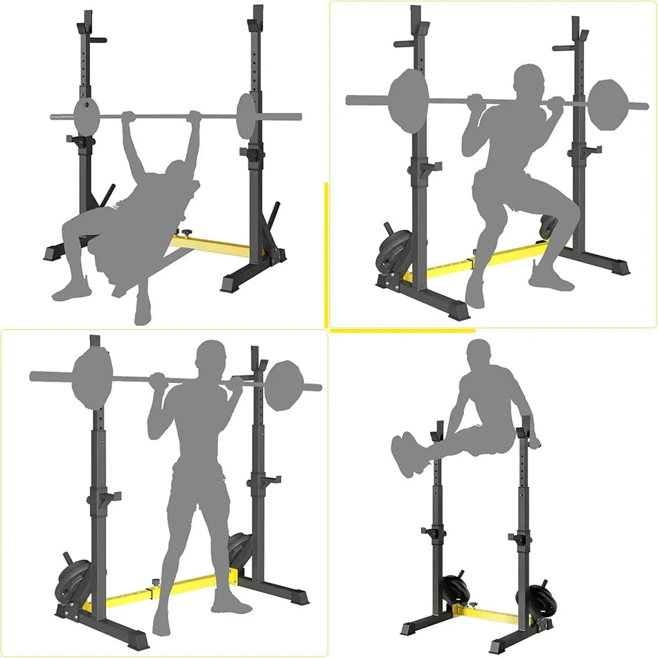 Verstelbare Squat Rack Stand Functie Barbell Rack Gym 250Kg