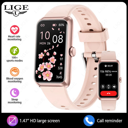LIGE Sports Smart Watch Men &ndash; Music Control and Fitness pink