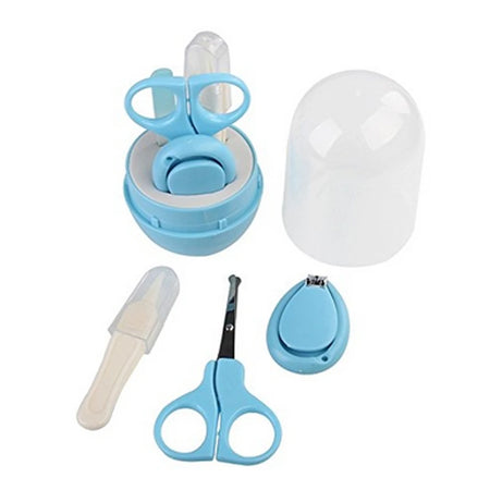 NoEnName_Null Baby Nail Care Kit &ndash; Safe Scissors and Clipper for Newborns to Kids blue set