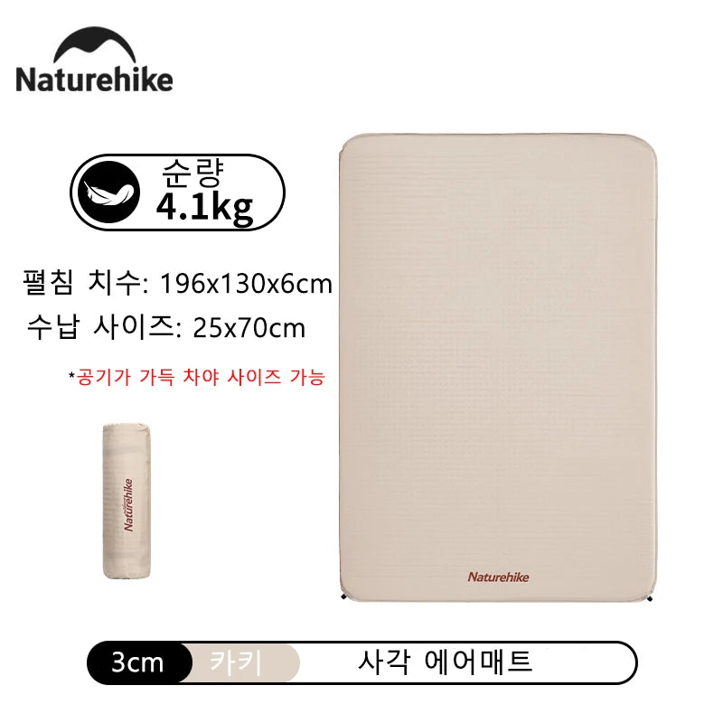 Naturehike 2025 Self Inflating Air Mattress &ndash; Ultra-Comfortable 6cm Thickness 6cm - L