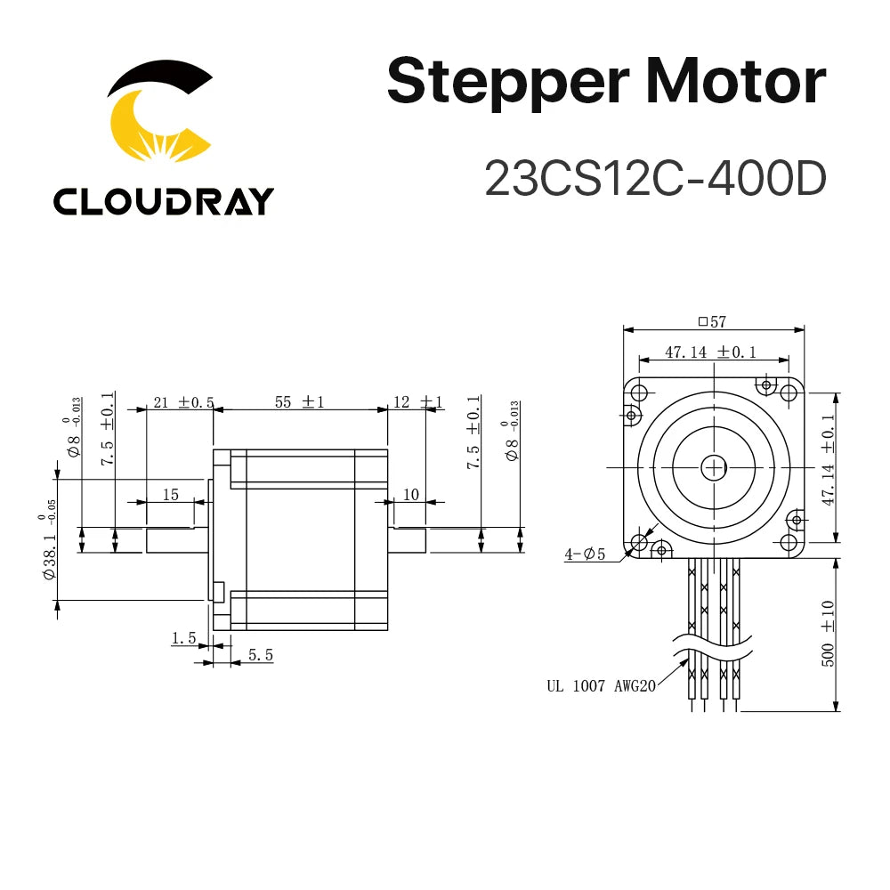 Cloudray Nema 23 Stepper Motor &ndash; Exceptional Precision and Torque