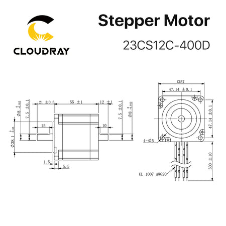 Cloudray Nema 23 Stepper Motor &ndash; Exceptional Precision and Torque