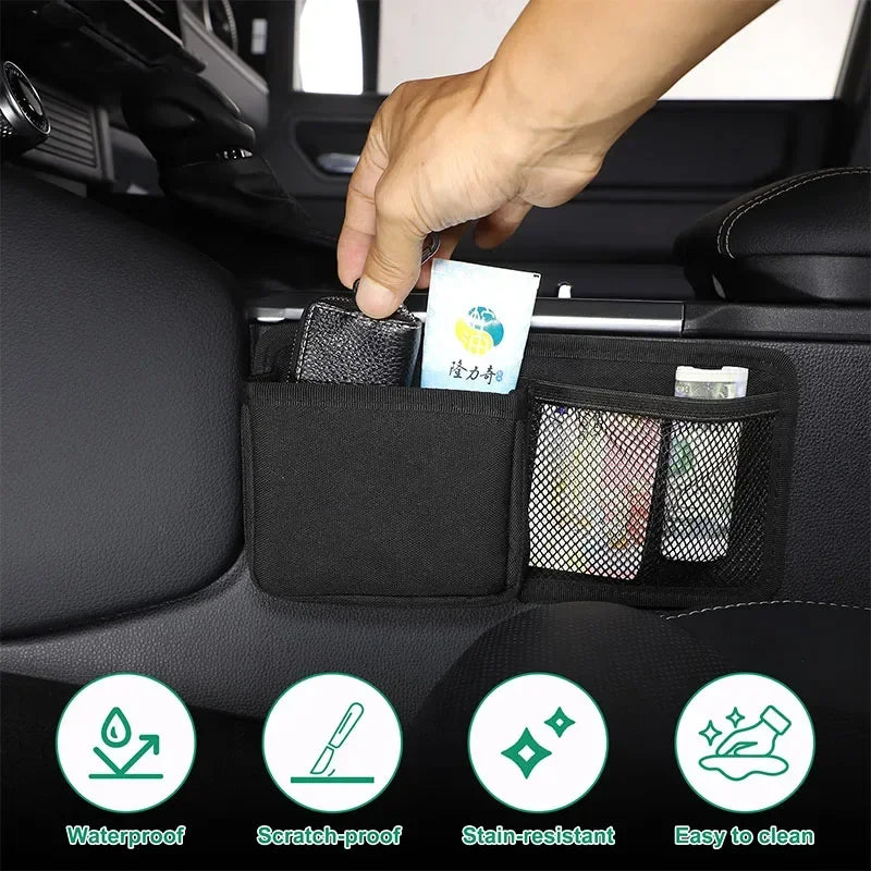 Двоен комплект Оксфордска тъкан за съхранение на конзолата за Toyota Prado 2024