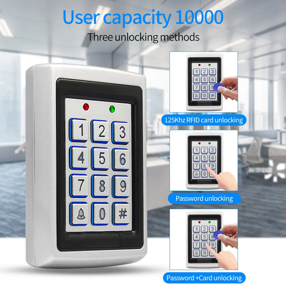 K7612N - LED Backlit 125kHz RFID Keypad For Access Control