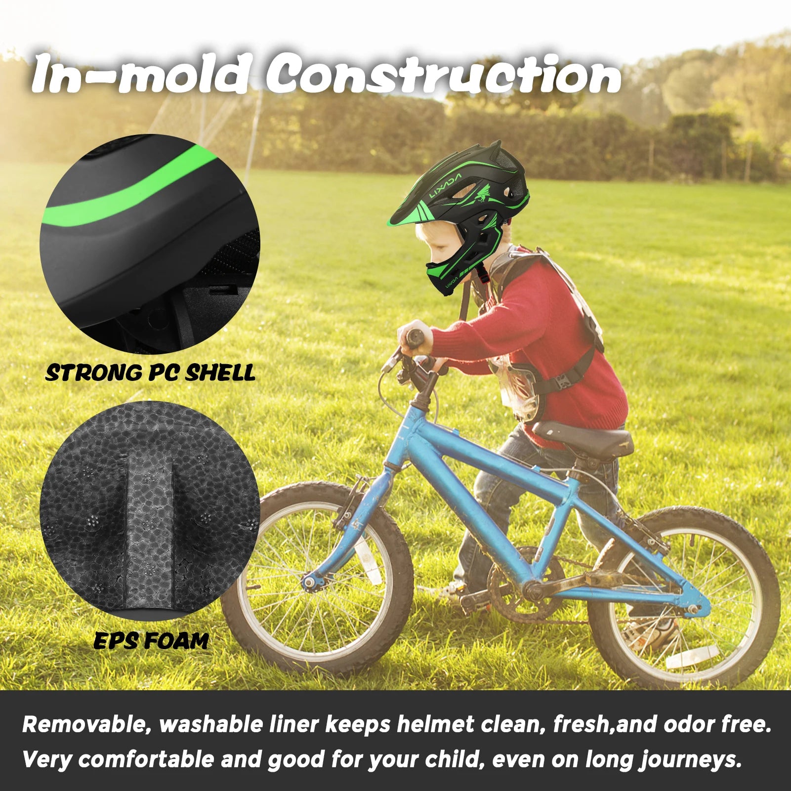 Kids Detachable Full Face Helmet &ndash; Full Face Protection