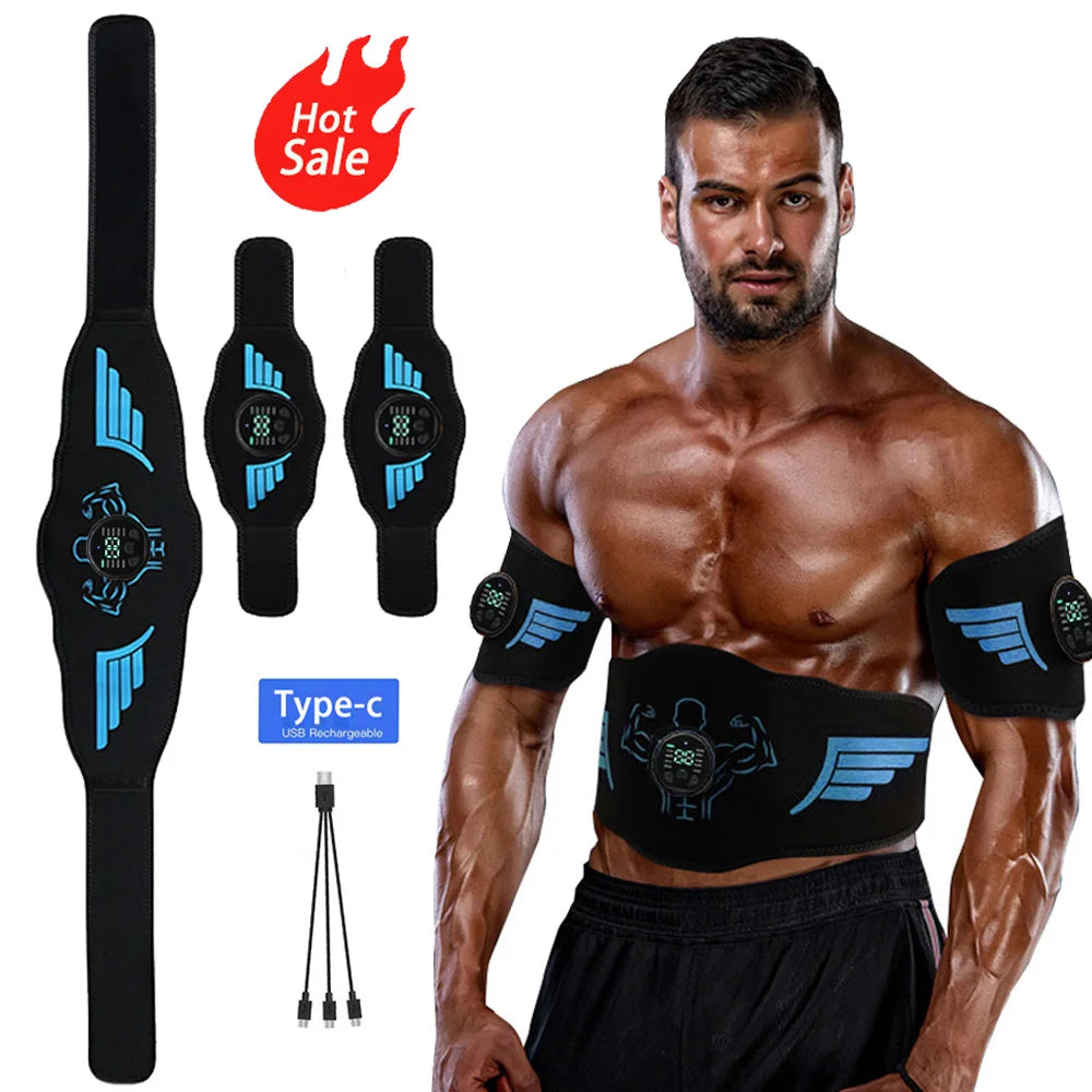 EMS Abdominal Toning Belt - Unisex Electric Muscle Stimulator for Home Fitness