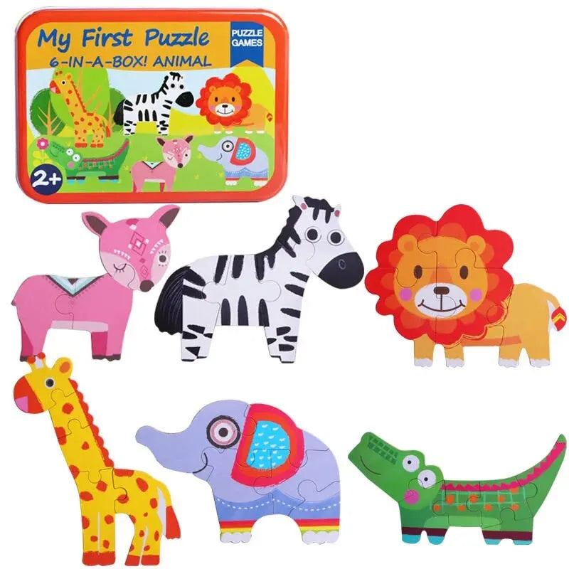 Newborn Kid 3D Wooden Puzzle Toys &ndash; 5 Styles Included