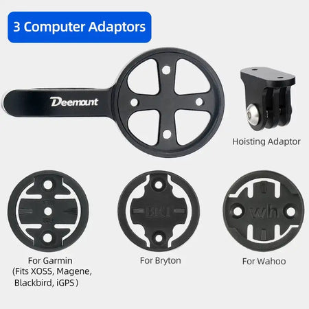 Deemount TT Handlebar Mount 3 Adapters GARMIN Bryton Wahoo