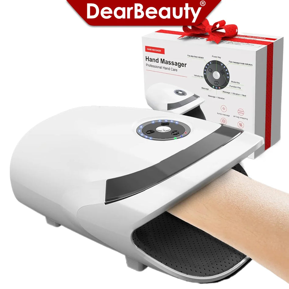 Rechargeable Hand Massager with Hot Compression for Arthritis and Carpal Tunnel
