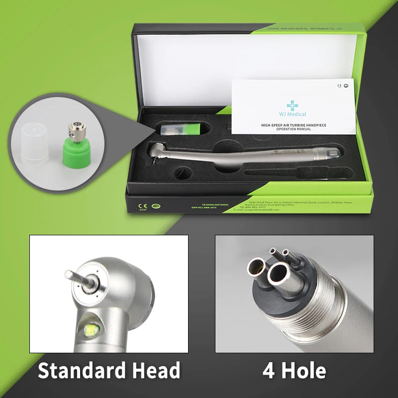 WJ Medical Dental High Speed LED Handpiece &ndash; Push Button 4H-S-SET