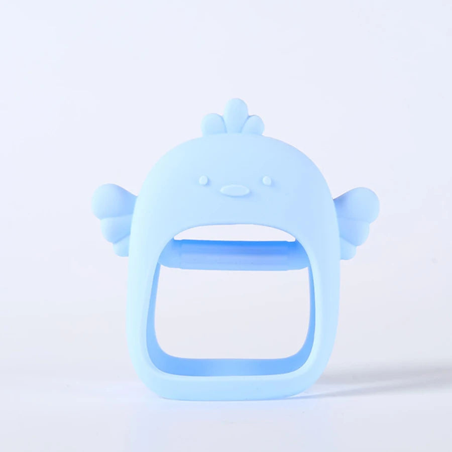 Silicone Baby Teething Toy &ndash; No Fall Design for Easy Handling B