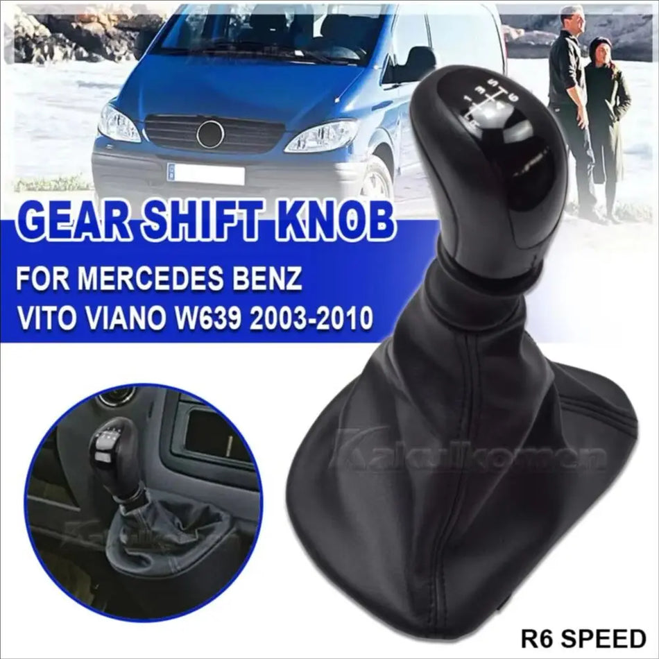Mânere de schimbător de viteze cu husă din piele pentru Mercedes-Benz Vito Viano W639