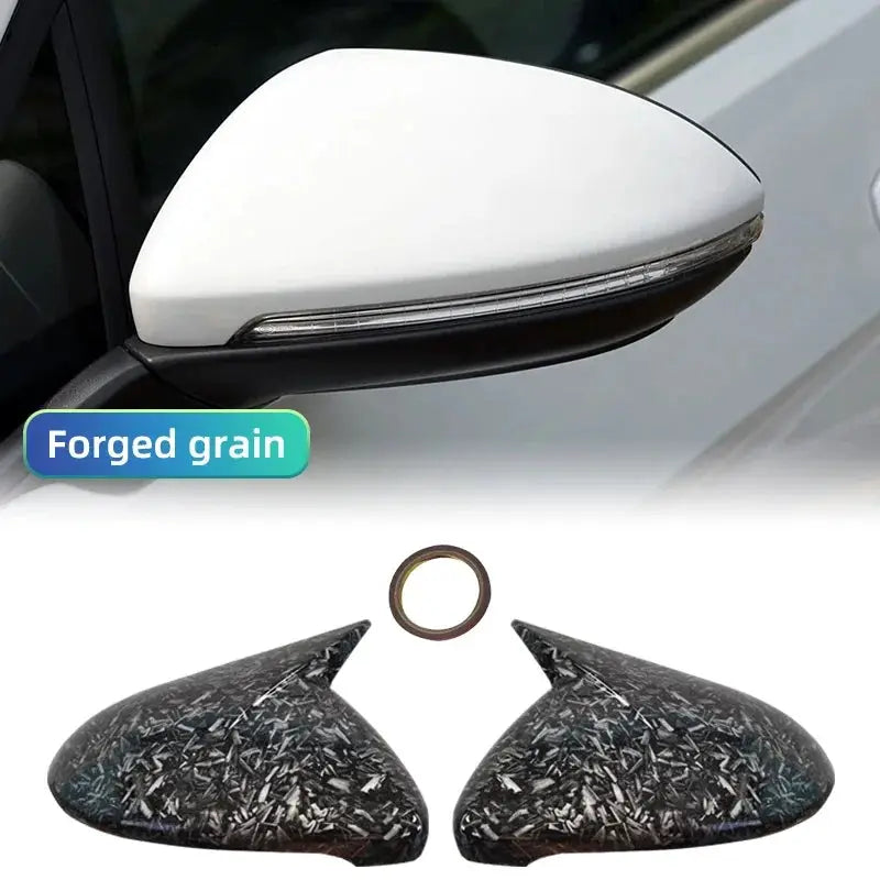 Black Side Mirror cover Caps Replacement For VW Golf 7 MK7 MK7.5 GTI R GTE GTD 2014-2019 by InterCyprus Trading Ltd