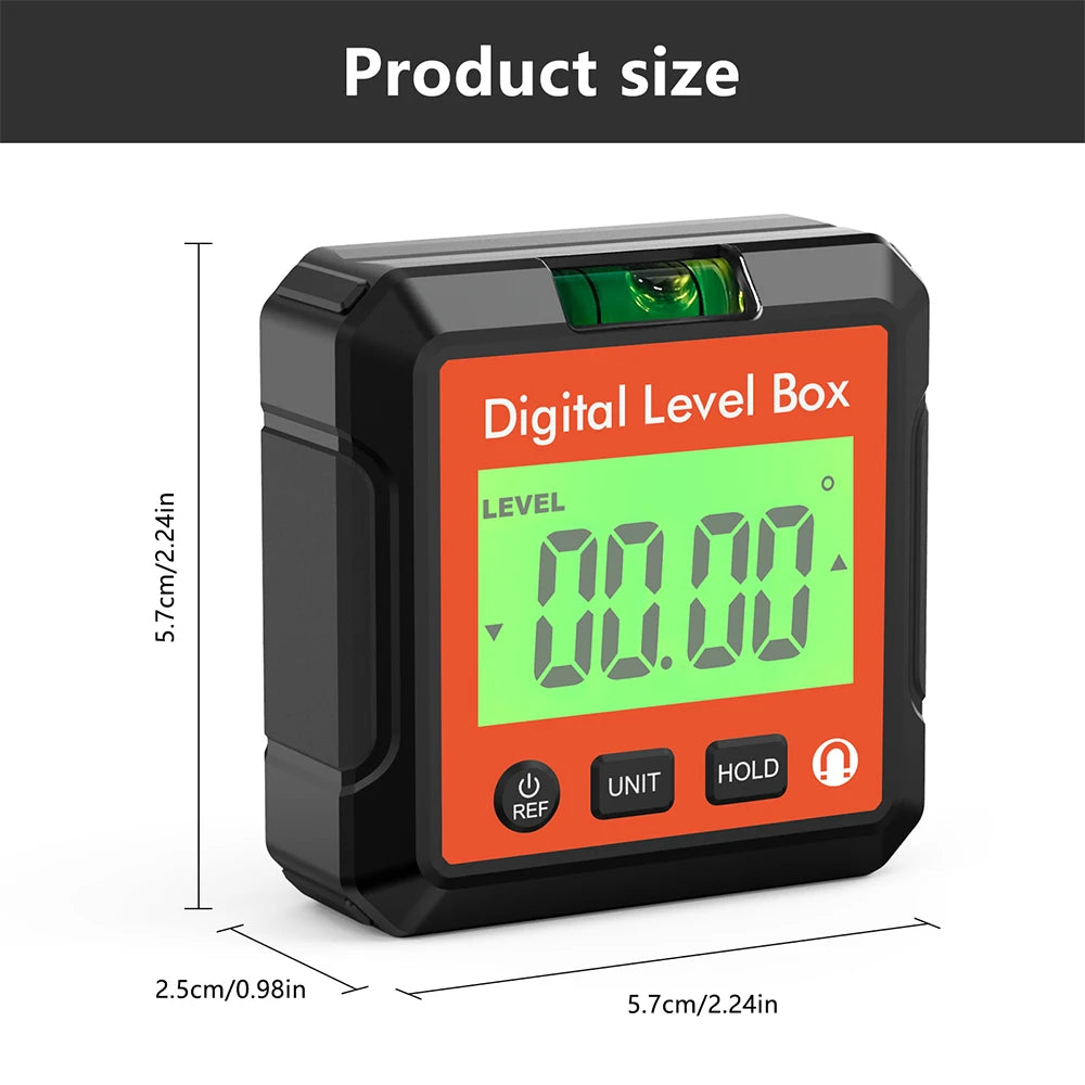 360 Degree Angle Finder Magnetic Protractor - Precise