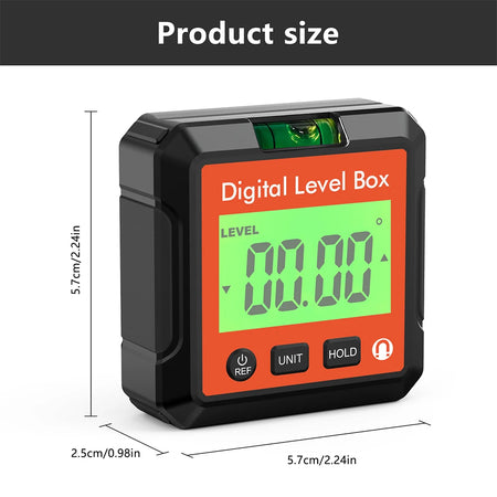360 Degree Angle Finder Magnetic Protractor - Precise