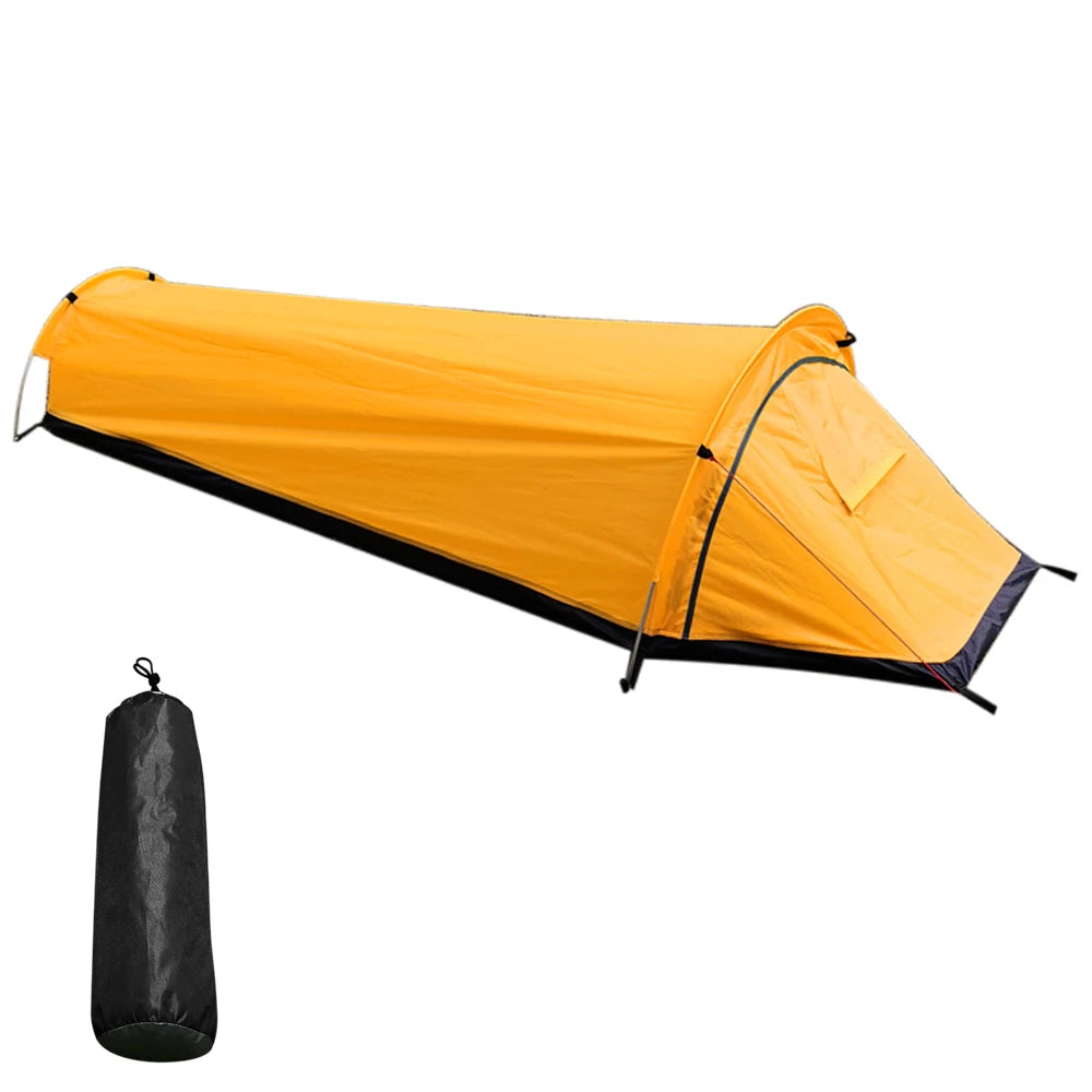 Backpacking Tent &ndash; Ultra-Lightweight Single Person Tent Yellow