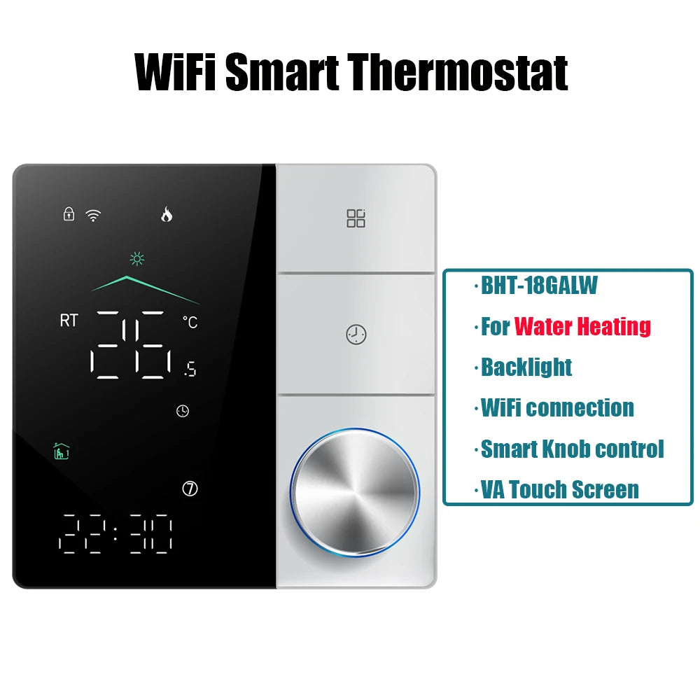 Smart Knob Thermostat BHT-18 &ndash; WiFi Connected Touch Screen Water heating / 220V