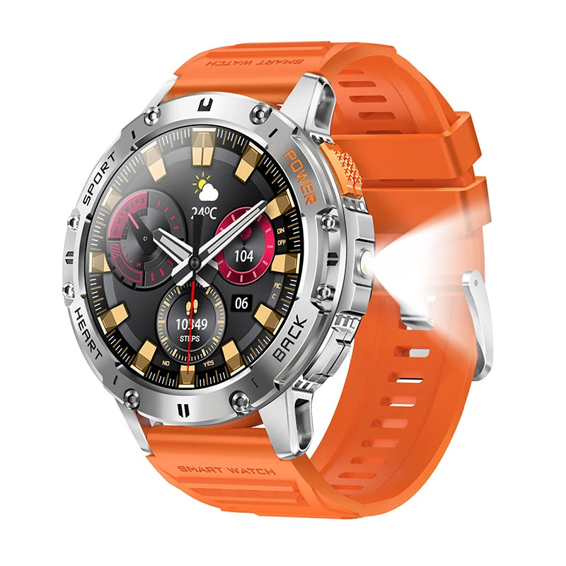 Android iOS AMOLED Smart Watch Men &ndash; Ultra Lightweight orange