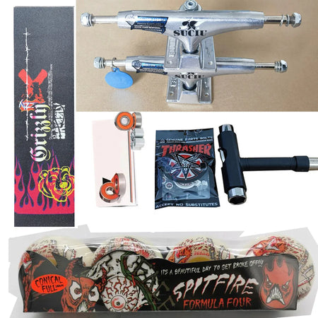 Spitfire Forged Thunder Trucks 5.25Inch &ndash; Chrome Bearings 53mm 99D 1