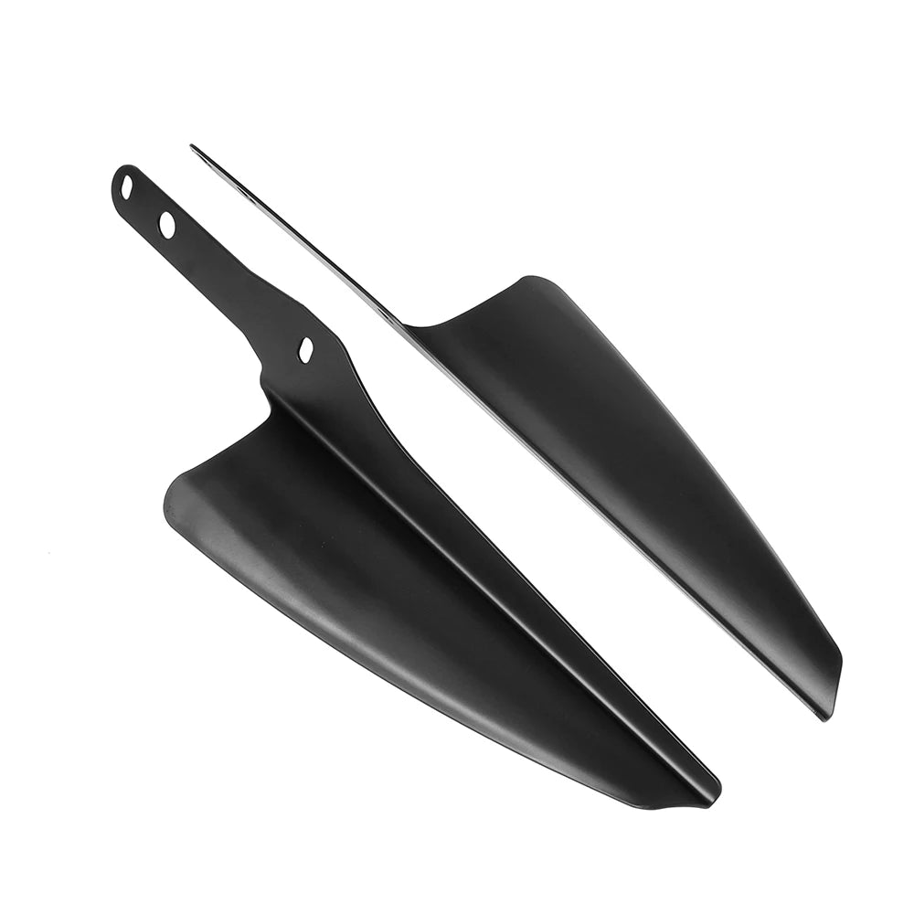 Front Fork Wind Deflectors &ndash; Chrome Black Finish Durable