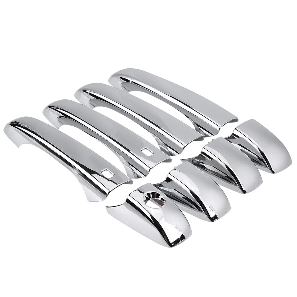 Door Handle Covers for Jeep Grand Cherokee WK2 Chrome Finish 8 Piece ABS Construction Premium Look