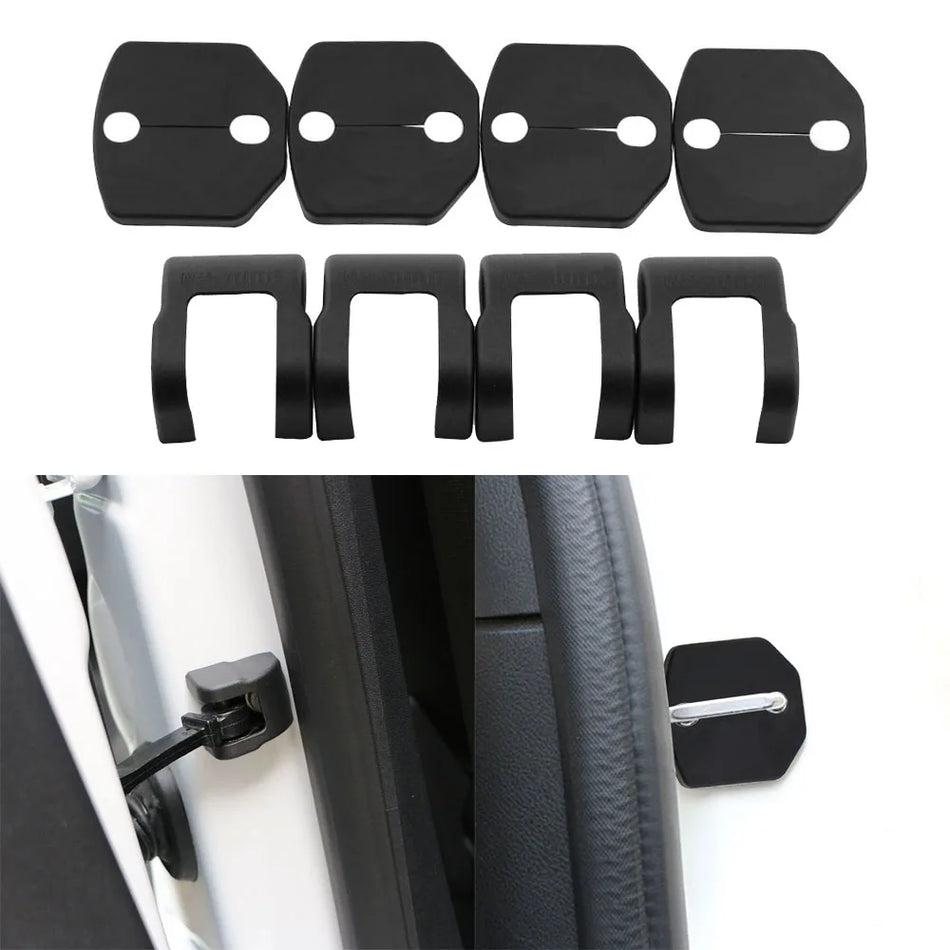 Капаци за декорация на заключване на вратата за Ford Focus MK3 2012-2014, комплект от 8 части, защита от ABS