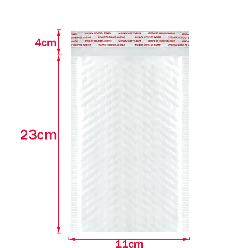 ALSMT Shockproof White Foam Envelope Bubble Bags - Pack of 50 11x23cm     50pcs