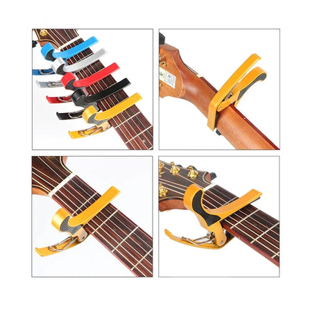 Guitar Capo Clip &ndash; One Hand Quick Clamp For Most Fretboards