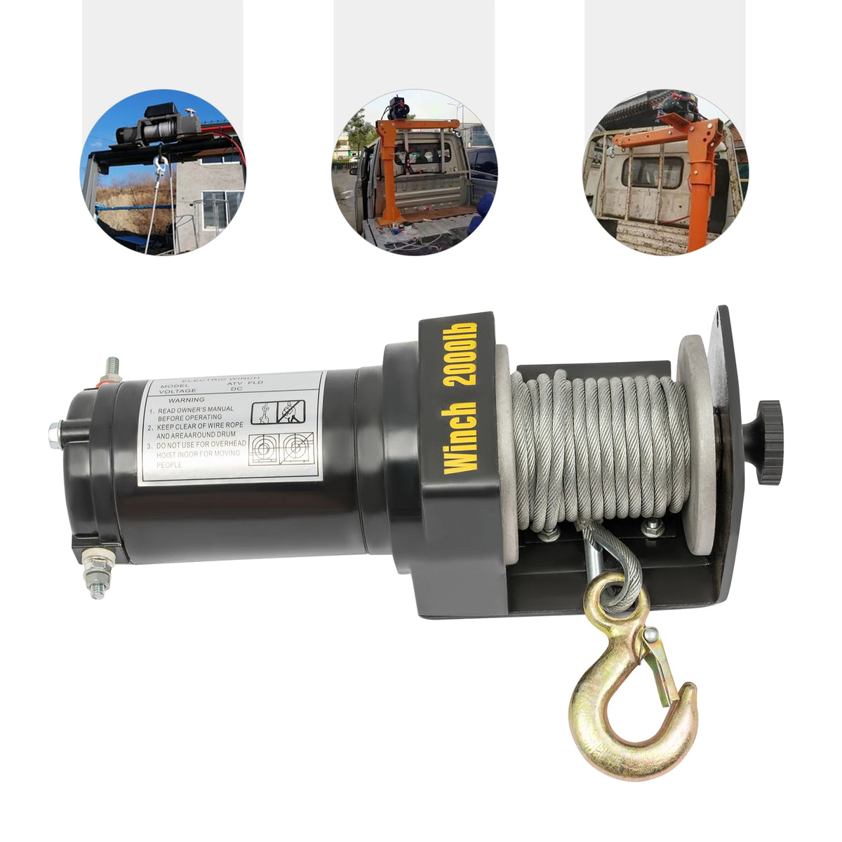 0.4KW Electric Winch DC12V &ndash; IP67 Waterproof Grade Pro