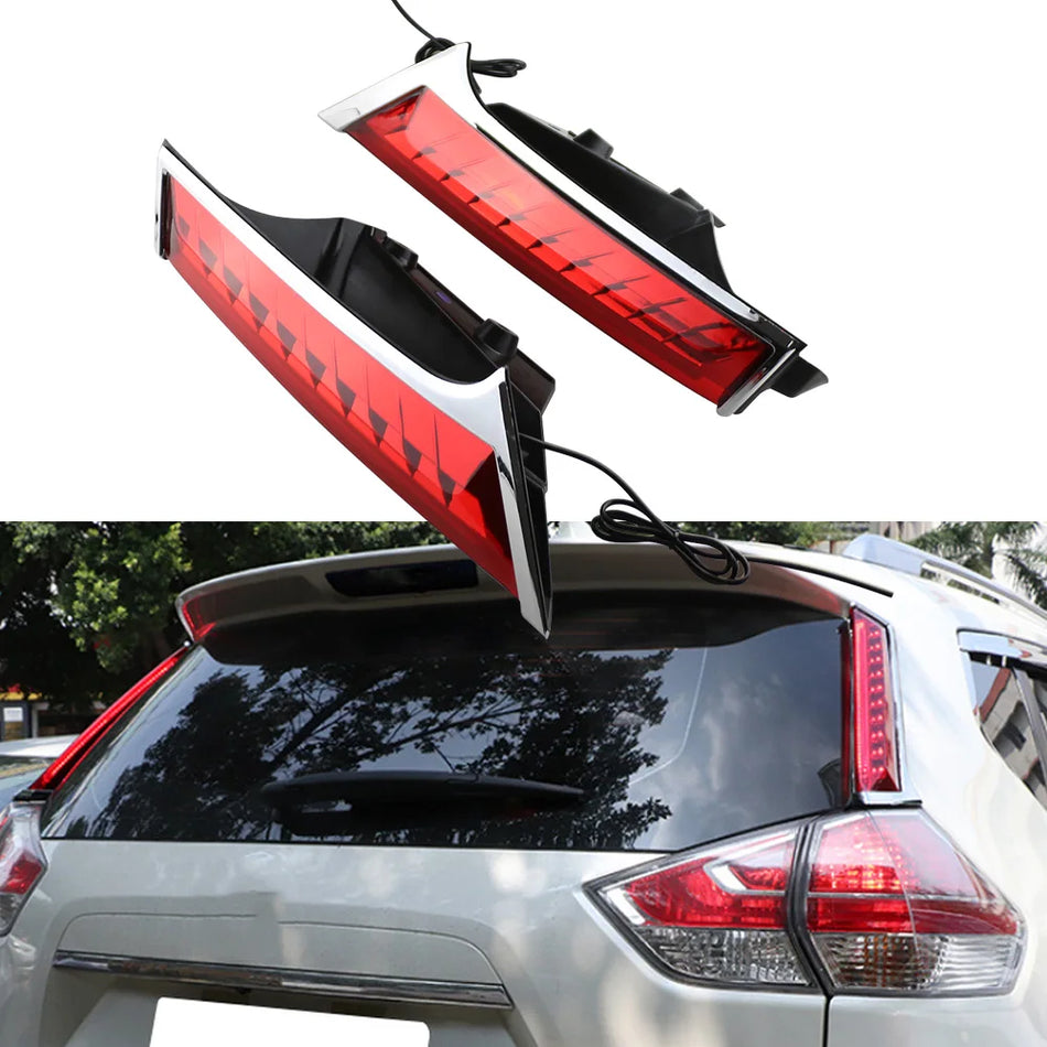 LED světla na zadní sloupek Nissan X-Trail T32, 2 ks ABS odrazky lampy