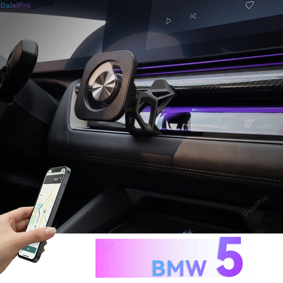 Държач за телефон с персонализирано прилягане с ABS база за BMW 5 Series G60 i5 2024-2026