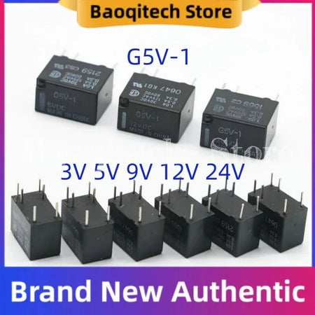 G5V-1 Signal Relay &ndash; Versatile Voltage Range for Reliable Switching G5V-1-3VDC  1A 6PIN / 5PCS