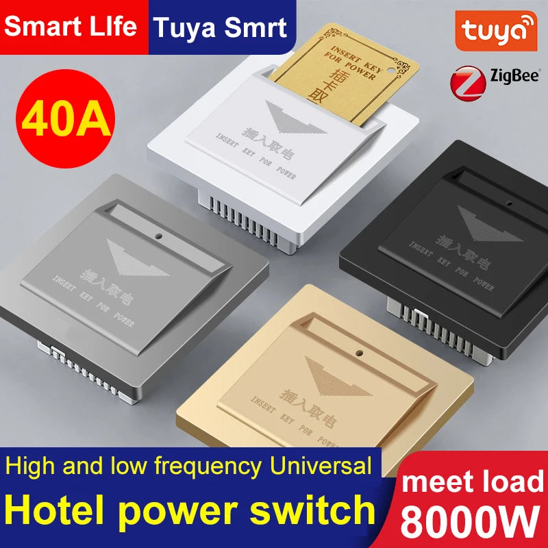 WKD-CS01 &ndash; Energy Saving 40A Zigbee Card Switch for Hotels
