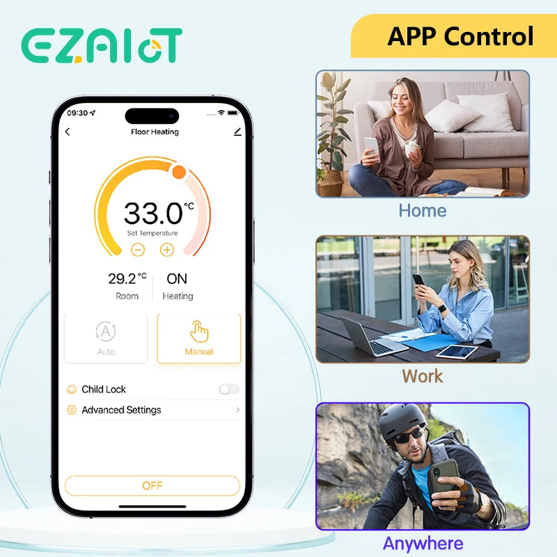 Tuya WiFi Gas Boiler Thermostat &ndash; Alexa Google Ready