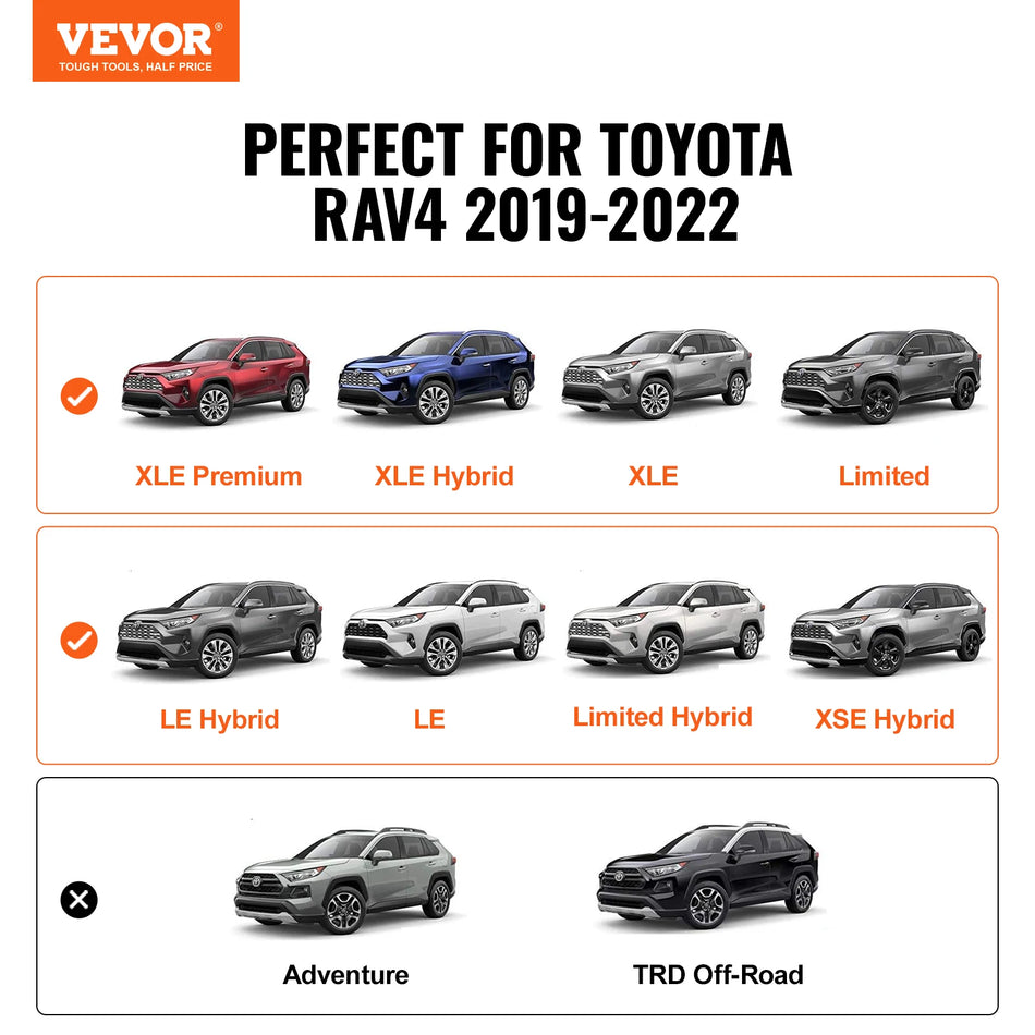 VEVOR Takräcke Tvärstag För RAV4 2019 2023 Lås