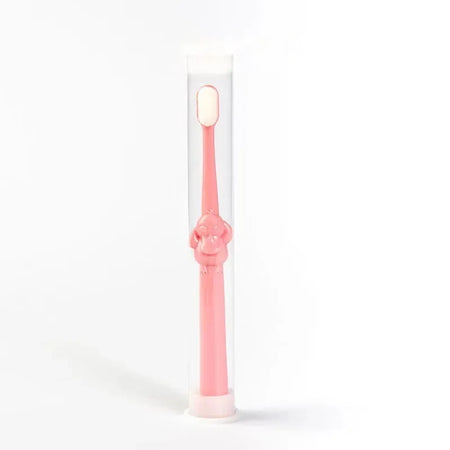 Soft Silicone Toothbrush for Babies and Kids (0-10 Years) 4-10 years old pink