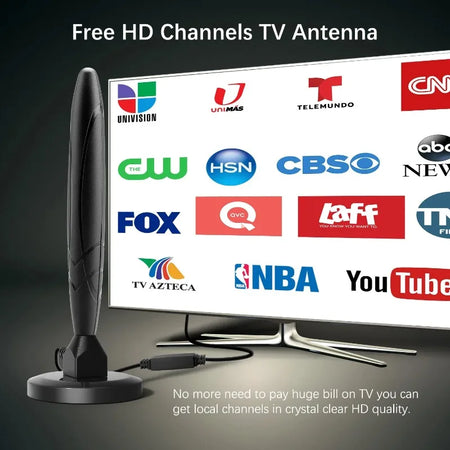 Indoor Digital TV Antenna 4K Amplifier &ndash; 350 Miles Range