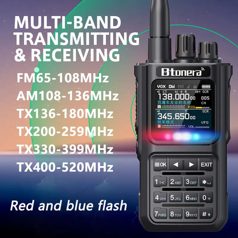 Btonera BT8000 Full Band Ham Radio &ndash; 256 Channel Air Band