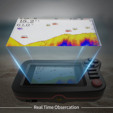 Smart Fish Finder - Portable &amp; Accurate Depth Finder for Dock, Shore, or Bank Fishing