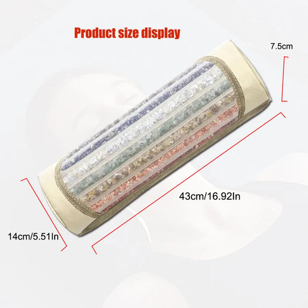 Therapy Pillow Amethyst Jade Gemstone &ndash; Neck Support