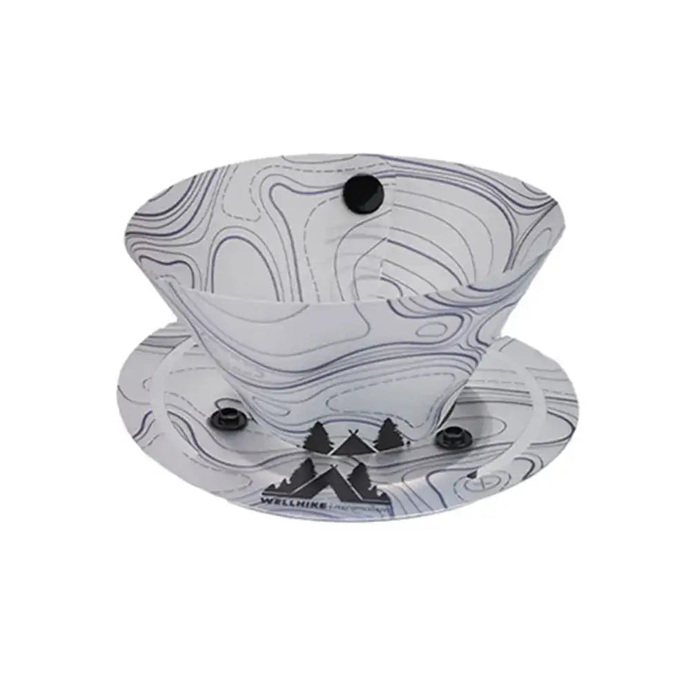 Outdoor Portable Foldable Camping Tableware Food Grade WhiteCoffee funnel