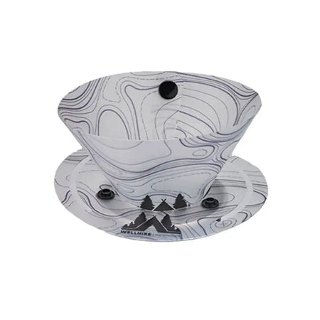 Outdoor Portable Foldable Camping Tableware Food Grade WhiteCoffee funnel