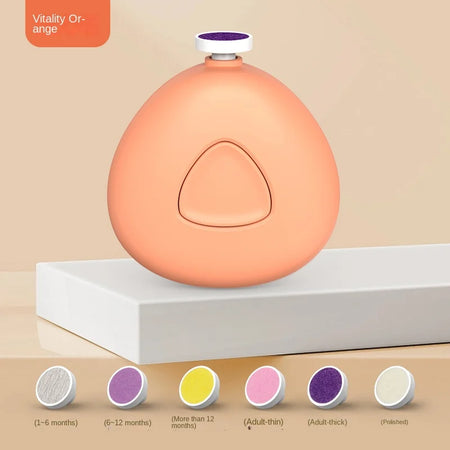 DUTRIEUX Multifunctional Electric Baby Nail Trimmer &amp; File Orange