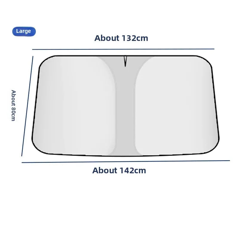 Premium Car Windshield Sunshade Cover for Ultimate UV Protection L