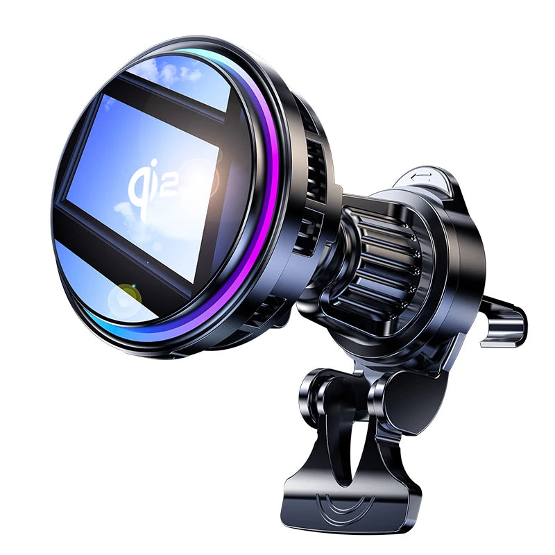 Iphone Magsafe Radiator Car Wireless Charger Magnetic QI2 Ice Cooling RGB Fast Charging ...