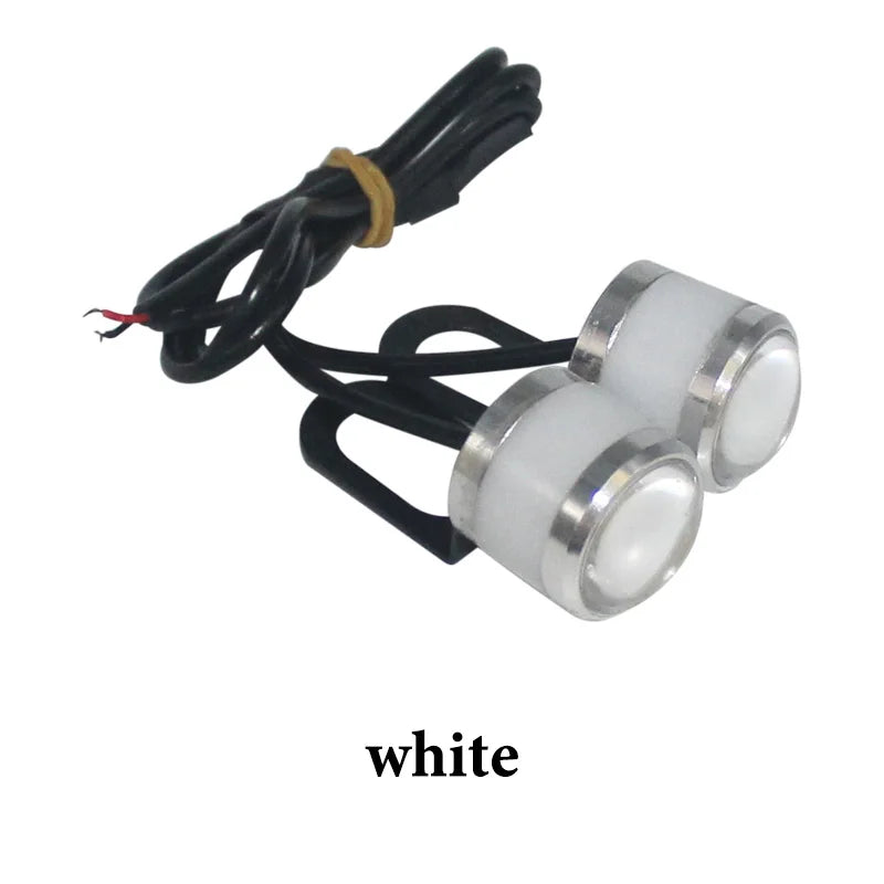 KEVANLY 2X Strobe Motorcycle Eagle Eye Light &ndash; High Visibility LED Warning Signal White Flash
