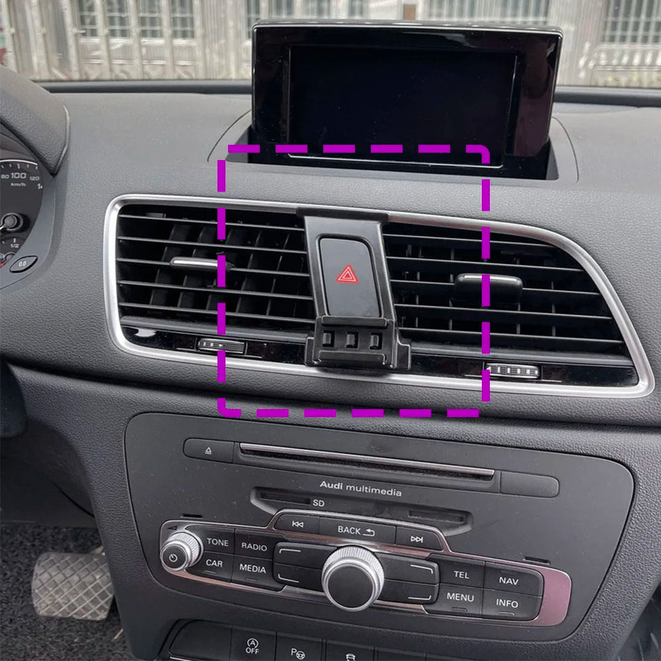 Audi Q3 Biltelefonhållare med trådlös laddningsbas